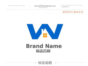 W房電子行業(yè)軟件網(wǎng)絡科技logo標志設計解析